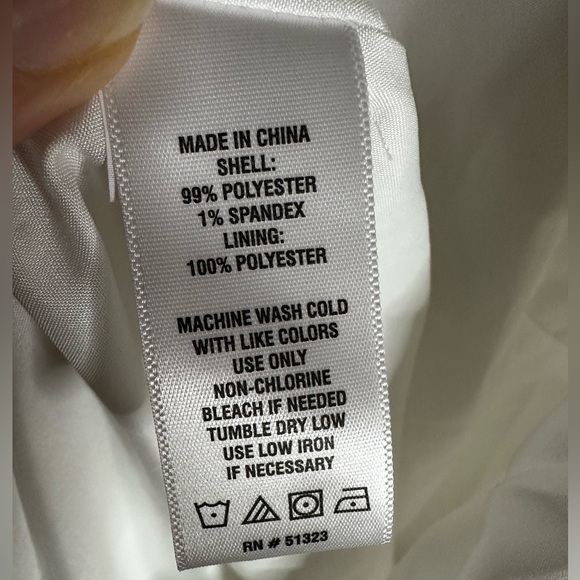 NWT-CeCe White Dress with Ruffles Size 10‎ - Picture 9 of 11